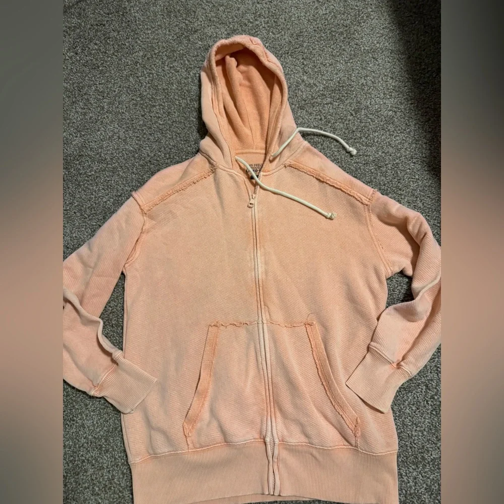 American Eagle oversized washed zip up hoodie - Picture 3 of 3
